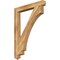 Ekena Millwork Imperial Arts & Crafts Rough Sawn Bracket, Western Red Cedar, 4"W x 34"D x 46"H BKT04X34X46IMP03RWR - alternate 1